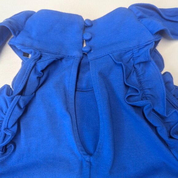 NWT INC Size Small Halter Style Top in Cosmic Cobalt Blue - Picture 9 of 16